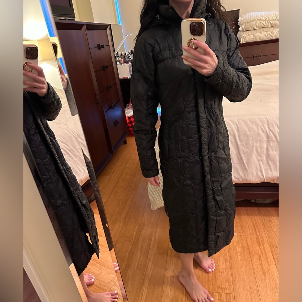 Full length north face parka